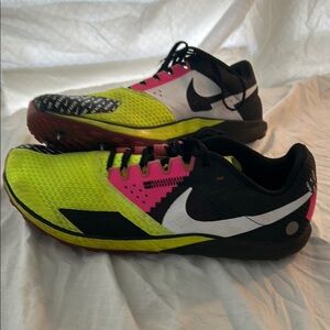 Nike Rival XC Track Shoes with Spikes - Black, Yellow, Pink